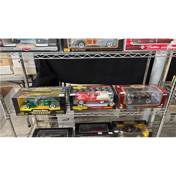 1 ROAD LEGENDS & 2 ERTL 1:18 SCALE DIE CAST METAL CARS