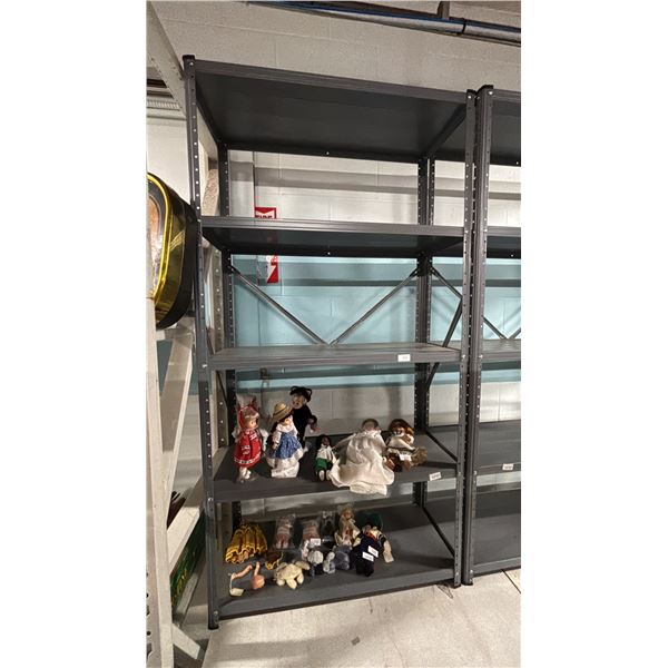5 TIER METAL STORAGE RACK APPROX. 56"T X 30"W X 12"D - *CONTENTS NOT INCLUDED*