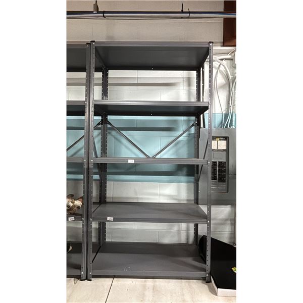 5 TIER METAL STORAGE RACK APPROX. 56"T X 30"W X 12"D