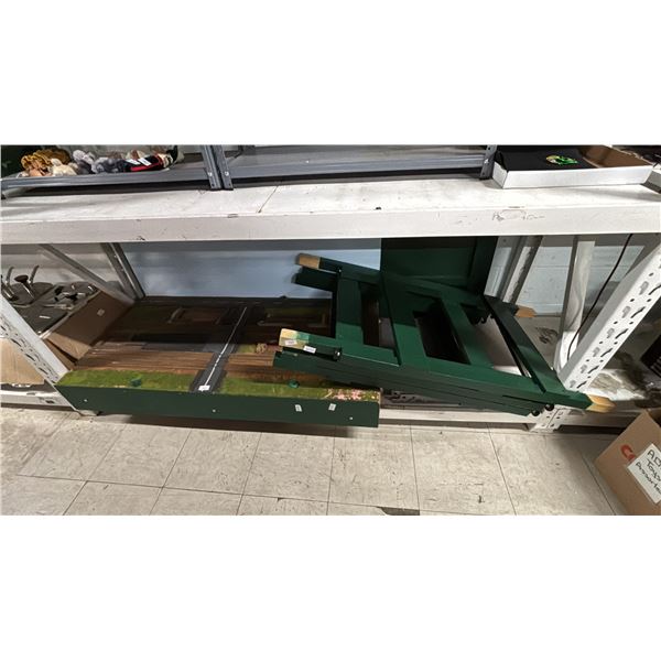 MODEL RAILROAD TABLE WITH LEGS - TABLE TOP IS 48"L X 24"W X 6"D