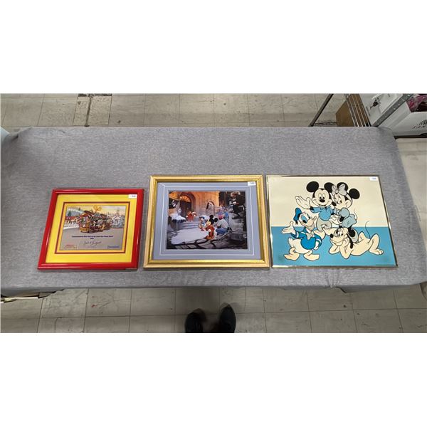 (3) ASSORTED FRAMED DISNEY PRINTS