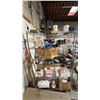 Image 1 : RACK OF ASSORTED HOUSEHOLD GOODS: COOKWARE, CANDLE LANTERNS, HELLO KITTY TOASTER & MORE