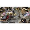 Image 3 : SHELF OF CANDELABRAS, CLOTHES IRON, MOUNTED FISH, LED LIGHT BULBS & MORE