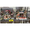 Image 2 : SHELF OF ASSORTED LEMAX BUILDINGS & BAG OF ASSORTED VILLAGE ACCESSORIES