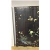 Image 5 : 4-PANEL BLACK LAQUERED CHINESE SCREEN - *NO HINGES/SOME DAMAGE TO THE PANELS*