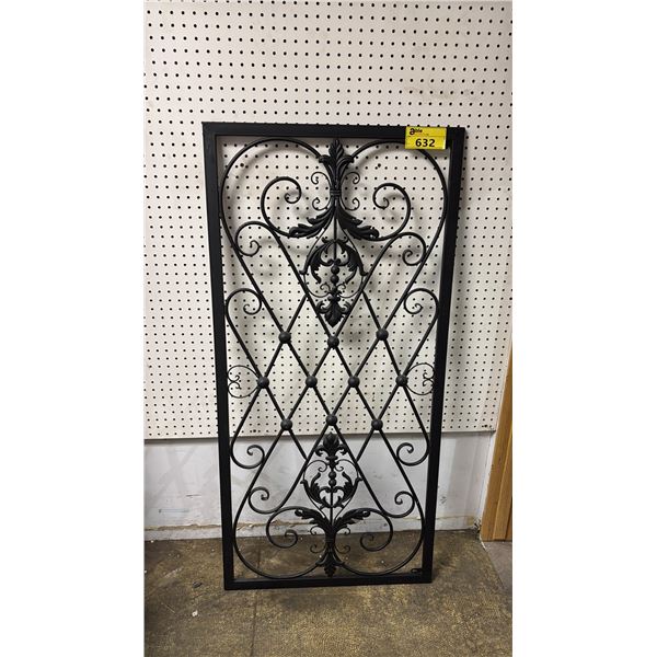 WROUGHT IRON WALL PANEL 53" X 25"