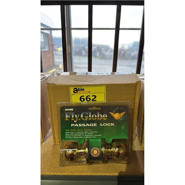 BOX OF FLY GLOBE PASSAGE LOCKS