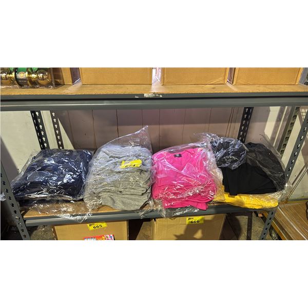 SHELF OF ASSORTED ICON CANADA TANK TOPS & TEE SHIRTS