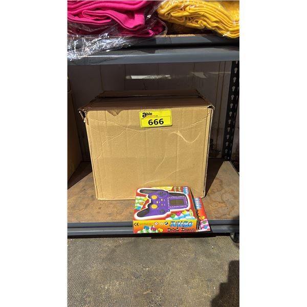 BOX OF PS-2000 HAND HELD BATTERY OPERATED BRICK GAMES