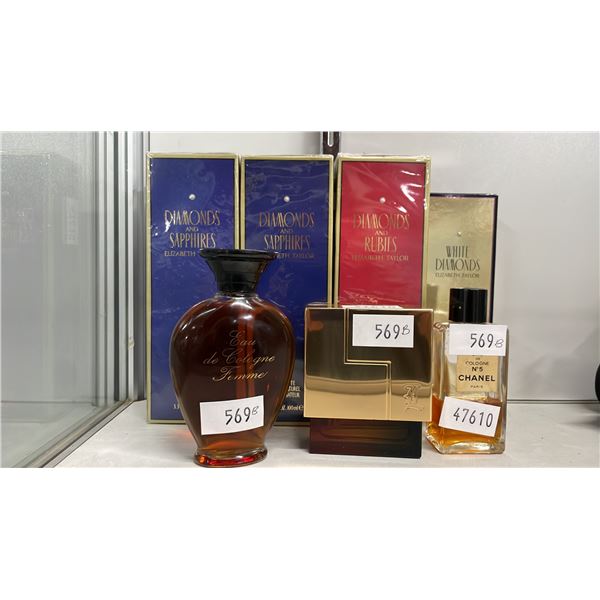 7 ASSORTED BOTTLES OF PERFUME - SOME SEALED