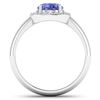 Image 4 : 14KT White Gold 1.41ct Tanzanite and Diamond Ring
