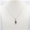 Image 2 : Natural Ruby Pendant Mounted In Solid .925 Silver