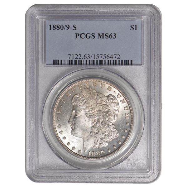 1880/9-S $1 Morgan Silver Dollar PCGS MS63