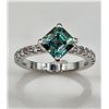 Image 1 : 2.75 Ct VVs1  Lab Simulated Alexandrite Asscher Cut Ring
