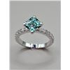 Image 4 : 2.75 Ct VVs1  Lab Simulated Alexandrite Asscher Cut Ring