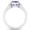 Image 4 : 14KT White Gold 1.41ctw Tanzanite and Diamond Ring