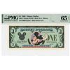 Image 1 : 1988 $1 Mickey Disney Dollar PMG 65EPQ