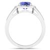 Image 4 : 14KT White Gold 1.41ctw Tanzanite and Diamond Ring
