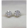Image 1 : Dazzling 2.5ct VVs1 White E-F Fire Moissanite Cluster Earrings