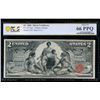 Image 1 : 1896 $2 Educational Silver Certificate PCGS 66PPQ