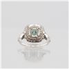 Image 3 : 2.5Ct Emerald Green Moissanite Ring