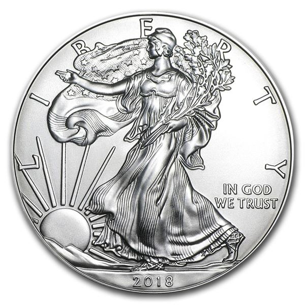 2018 American Silver Eagle 1oz BU Coin