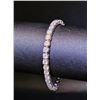 Image 4 : 18KT White Gold Plated Simulated Diamond Bracelet