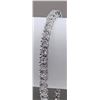 Image 7 : 18KT White Gold Plated Simulated Diamond Bracelet