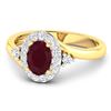 Image 2 : 14KT Yellow Gold 0.85ctw Ruby and Diamond Ring