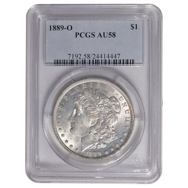 1889-O $1 Morgan Silver Dollar PCGS AU58