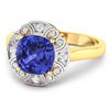 Image 2 : 14KT Yellow Gold 1.99ctw Tanzanite and Diamond Ring