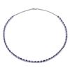 Image 2 : Sterling Silver 10ct Tanzanite Necklace