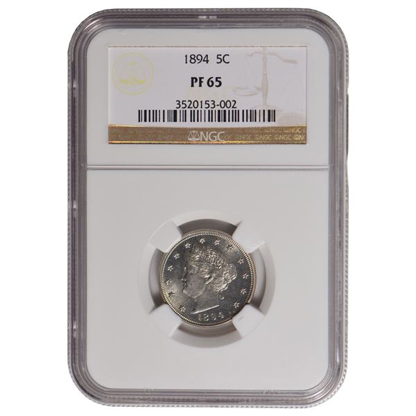 1894 Liberty Nickel NGC PF65