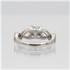 Image 3 : Lab Created Sparkling 2.5 Ct VVS1 Mint Green Moissanite Ring