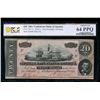 Image 1 : 1864 $20 T-67 Confederate PCGS 64PPQ