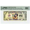 Image 1 : 2009 $1 Mickey and Pluto Disney Dollar PMG 66EPQ