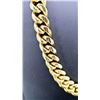 Image 3 : Huge Limited 297.5 Grams MLB 14 Kt Gold Plated Curb Link Necklace