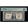 Image 1 : 1935A $1 Hawaii Silver Certificate PMG 65EPQ