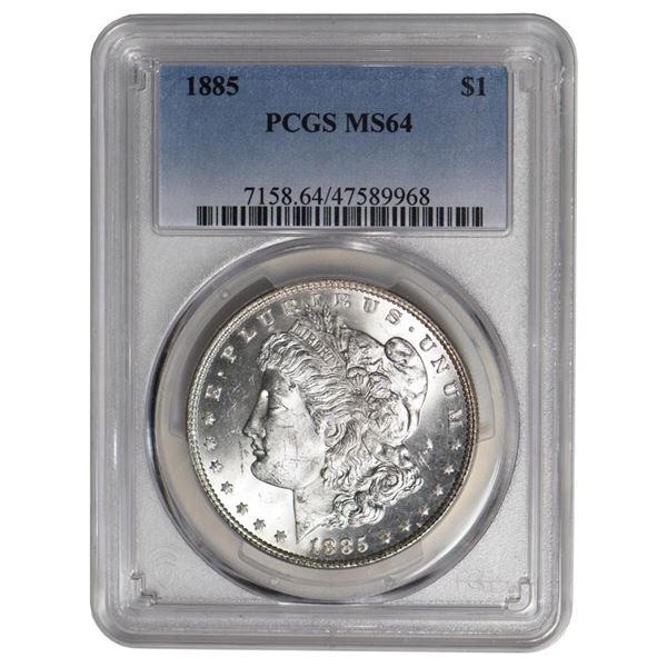 1885 $1 Morgan Silver Dollar PCGS MS64