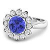 Image 2 : 14KT White Gold 2.02ctw Tanzanite and Diamond Ring