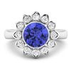Image 3 : 14KT White Gold 2.02ctw Tanzanite and Diamond Ring