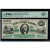 Image 1 : 1872 $50 Columbia SC Obsolete PMG 67EPQ