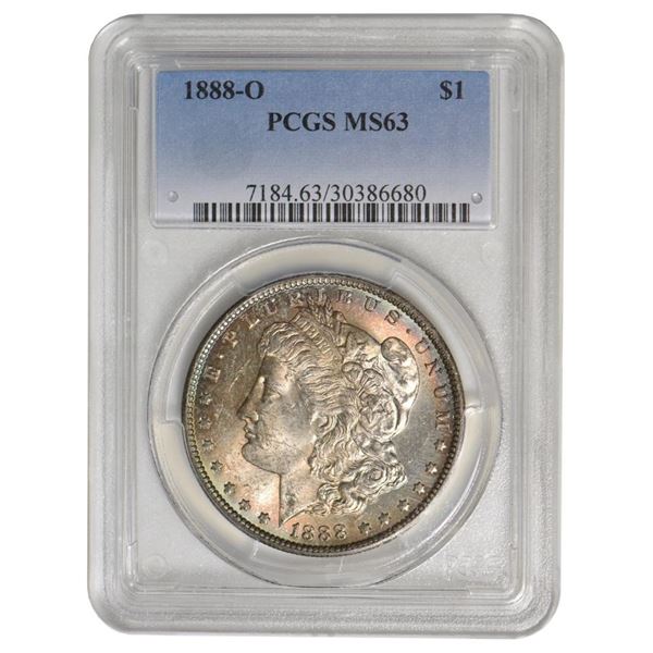 1888-O $1 Morgan Silver Dollar PCGS MS63