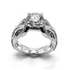 Image 2 : Dazzling 3 Ct 14 Kt White Gold Plated Lab Simulated Diamond Ring