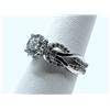 Image 3 : Dazzling 3 Ct 14 Kt White Gold Plated Lab Simulated Diamond Ring