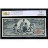 Image 1 : 1896 $2 Educational Silver Certificate PCGS 25
