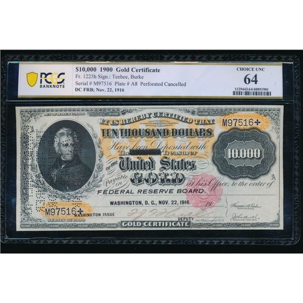 1900 $10,000 Gold Certificate PCGS 64