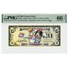 Image 1 : 2009 $5 Daisy and Minnie Disney Dollar PMG 66EPQ