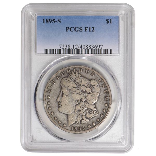 1895-S $1 Morgan Silver Dollar PCGS F12