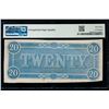 Image 2 : 1864 $20 T-67 Confederate PMG 63EPQ